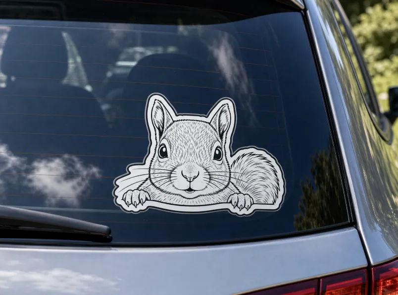 Cat Window Sticker sticker shown in real-world use
