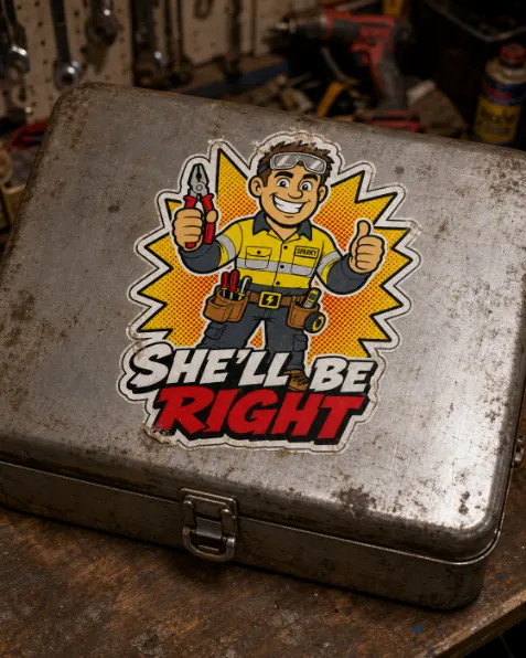 Tradie Sticker sticker shown in real-world use