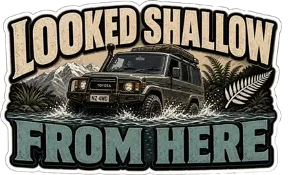Looked Shallow From Here sticker