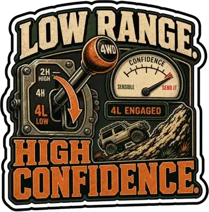 Low Range High Confidence sticker