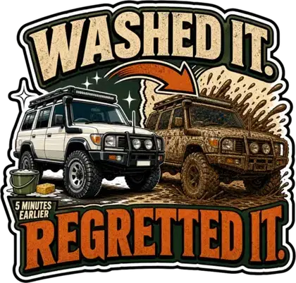 Washed It Regretted It sticker