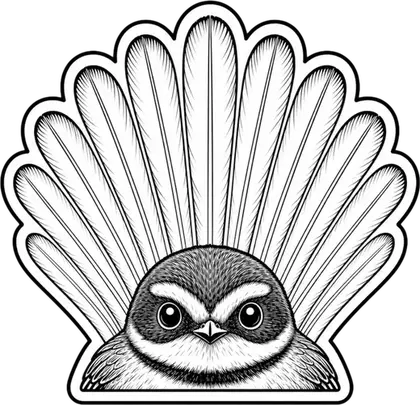Fantail / Pīwakawaka animal decal