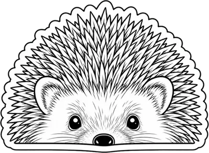 Hedgehog animal decal