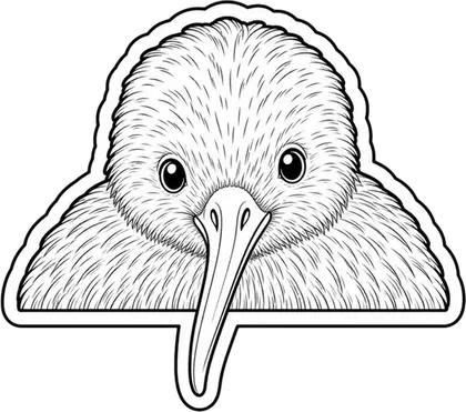Kiwi Bird animal decal