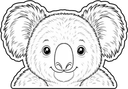 Koala animal decal