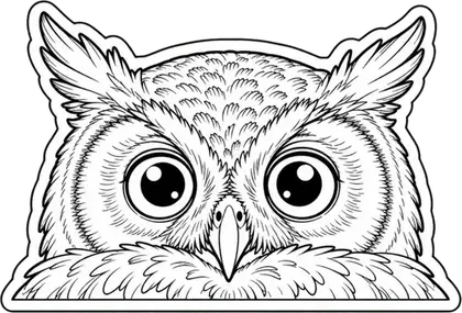 Owl animal decal