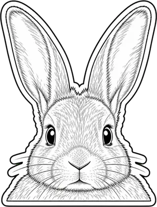 Rabbit animal decal