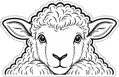 Sheep animal decal
