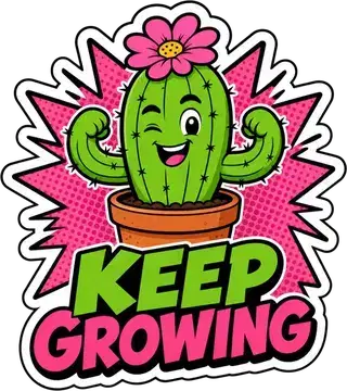 Keep Growing sticker