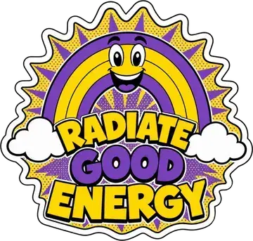 Radiate Good Energy sticker