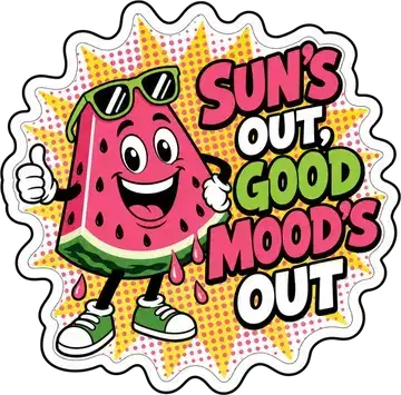 Sun's Out, Good Moods Out sticker