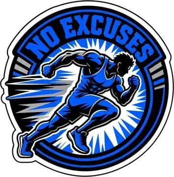 No Excuses sticker