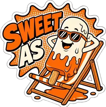 Sweet As sticker
