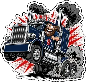 Big Rig Rebel sticker