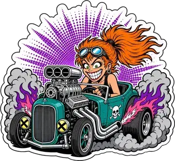Hell On Wheels sticker