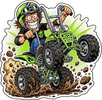 Quad Chaos sticker