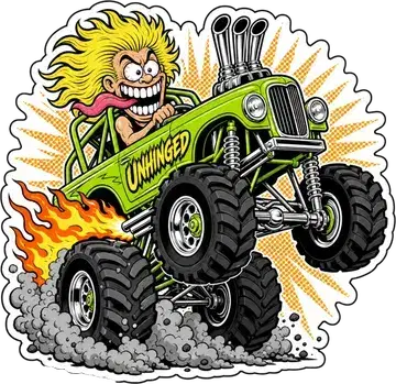 Unhinged sticker