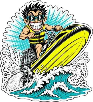 Wave Rider sticker
