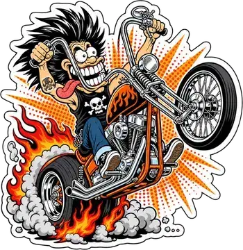 Wheelie Wild sticker