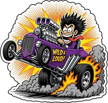 Wild & Loud sticker