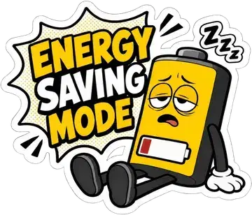 Energy Saving Mode sticker