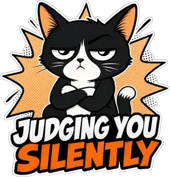 Judging You Silently sticker