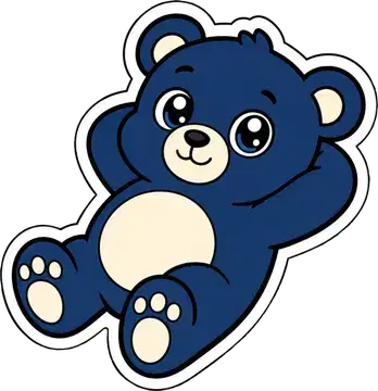 Chill Out Teddy sticker