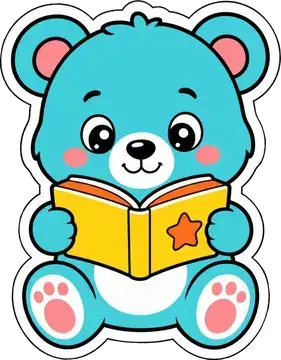 Storytime Teddy sticker