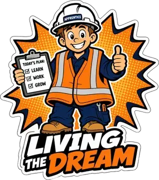 Living The Dream - Apprentice sticker