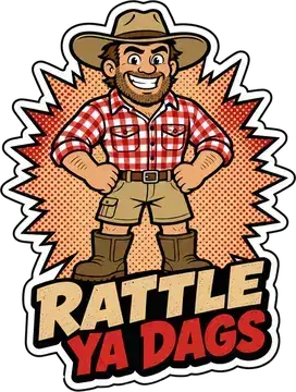 Rattle Ya Dags - Farmer sticker