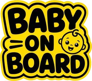 Baby on Board vehicle sign